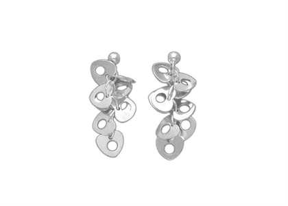 White Gold Plated | Chandelier Earrings